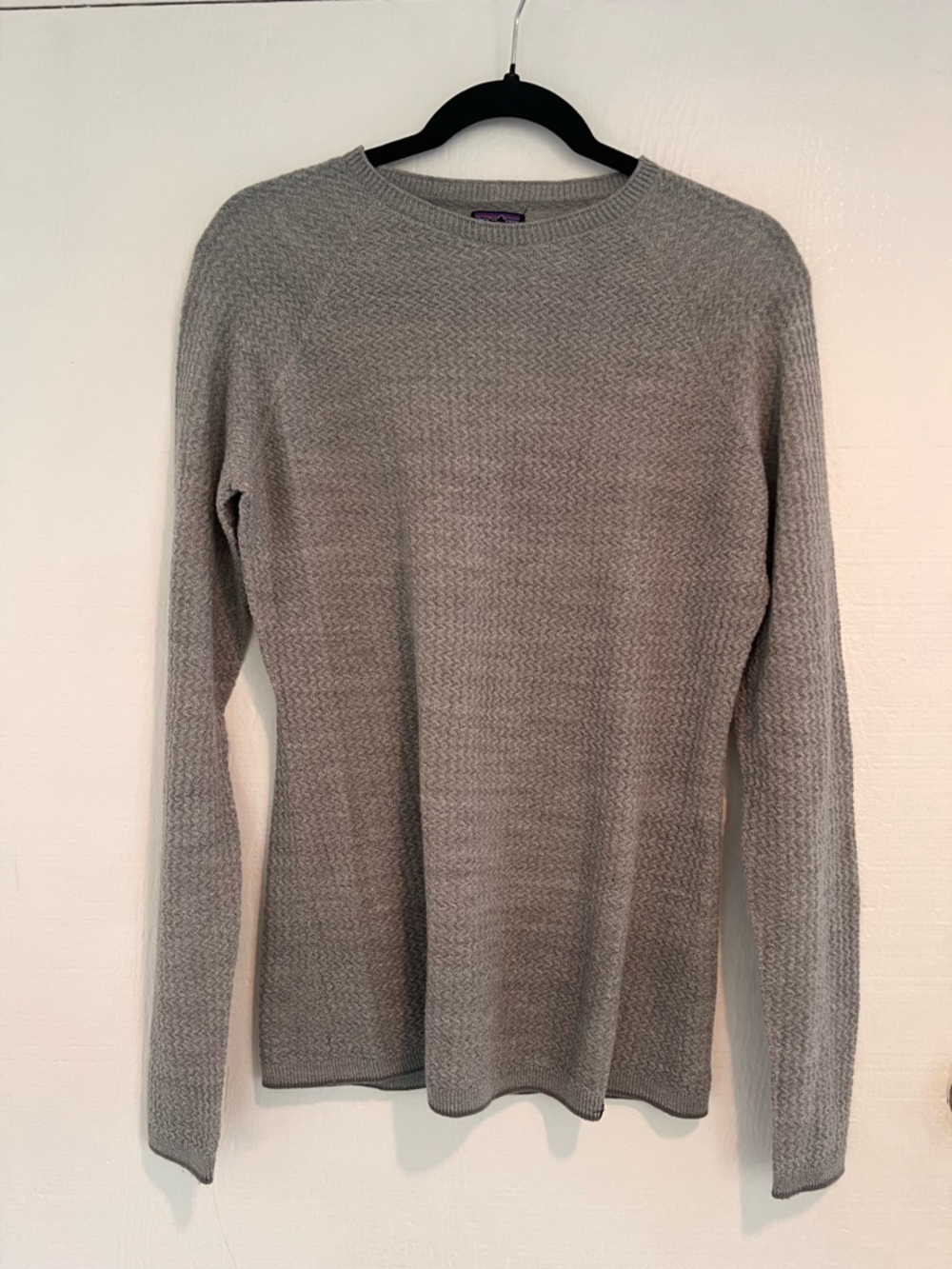 Patagonia Capilene Air Crew Long Sleeve - Light Gray